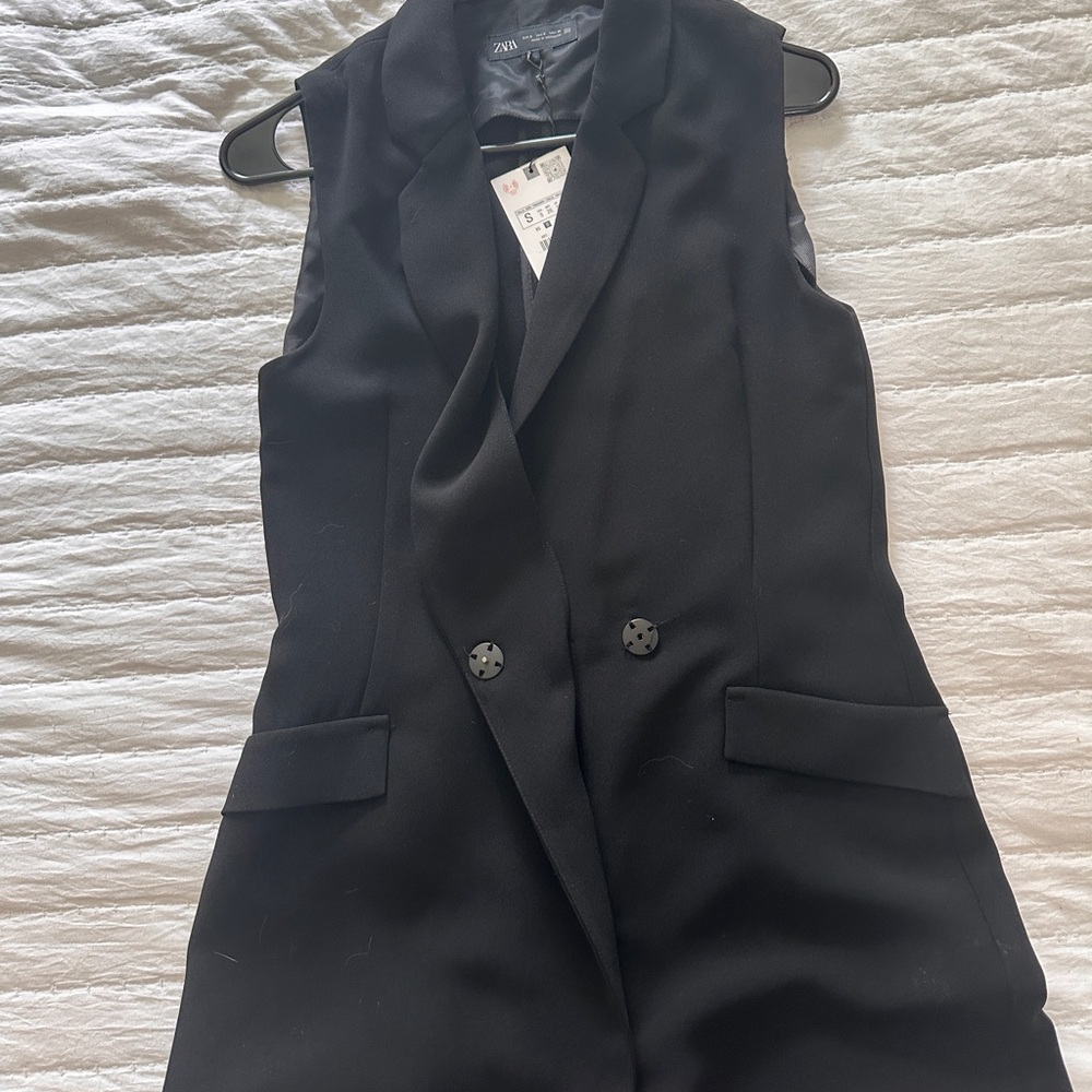 Zara Elegant Black Vest
